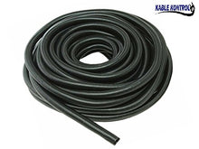 Load image into Gallery viewer, Kable Kontrol Split Wire Loom Tubing - 3/8” Inch Diameter - 10' Feet Long - Black - Durable Polyethylene Tubing - Wire Conduit- Wire Protector - Split Corrugated Tubing