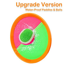 Load image into Gallery viewer, Qrooper Kids Toys Toss and Catch Game Set, Ball Sports Games with 4 Paddles 4 Balls and 1 Storage Bag, Classic Outdoor Games, Beach Games, Yard Games Suitable for Kids Gift Ideal (Orange)