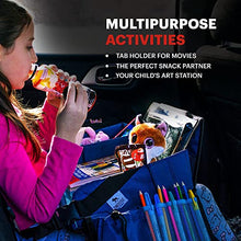 Load image into Gallery viewer, DMoose Kids Travel Tray Grey and Black | Bundle | Toddler Car Seat Lap Activity Tray with Padded Comfort Base