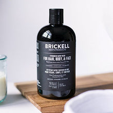 Load image into Gallery viewer, Brickell Men's Rapid Wash, Natural and Organic 3 in 1 Body Wash Gel for Men, 16 Ounce, Evergreen Scent