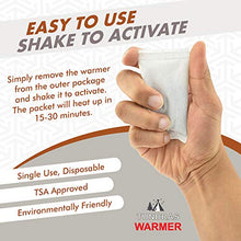 Load image into Gallery viewer, Tundras Hot Hand Warmers Natural Odorless - 40 Count - Long Lasting Safe Single Use Air Activated Heat Packs for Hands, Toes and Body - Up to 8 Hours of Heat - TSA Approved