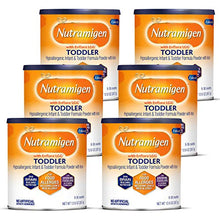 Load image into Gallery viewer, Enfamil Nutramigen Toddler Formula, Hypoallergenic and Lactose Free Formula with Enflora LGG, Fast Relief from Severe Crying and Colic, Powder Can, 12.6 Oz (Pack of 6)