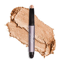 Load image into Gallery viewer, Julep Brow 101 Waterproof Dual-Ended Eyebrow Pencil and Tinted Brow Gel with Thickening Silk Fibers, Taupe & Julep Eyeshadow 101 Crème to Powder Waterproof Eyeshadow Stick, Champagne Shimmer