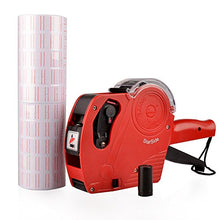 Load image into Gallery viewer, Wild-us MX5500 EOS Red 8 Digits Pricing Gun Kit with 7,000 Labels & Spare Ink