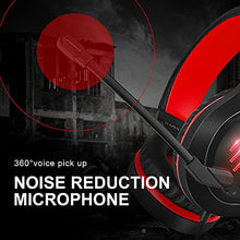 Load image into Gallery viewer, COLUSI Super Lightweight Gaming Headset Xbox One Headset,PS4 Headset with Mic&LED Light,Compatible with PC,Laptop,PS4,Xbox One Conntroller(Adapter Not Included),Ipad,Mobile Phone(Red)