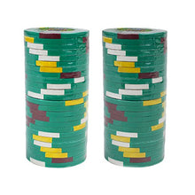 Load image into Gallery viewer, Brybelly King’s Casino Premium Poker Chip 14-Gram Heavyweight Clay Composite – Pack of 50 ($25 Green)