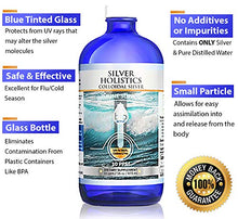 Load image into Gallery viewer, Colloidal Silver Liquid Solution 16 oz in Glass Bottle 10 PPM