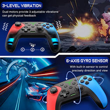 Load image into Gallery viewer, Wireless Switch Controller for Nintendo Switch/Lite/OLED Controller, Switch Controller with a Mouse Touch Feeling on Back Buttons, Extra Switch Pro Controller with Wake-up,Programmable, Turbo Function