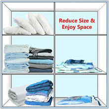 Load image into Gallery viewer, Vacwel Vacuum Storage Bags for Clothes, Ziplock Space Saver Bags (JUMBO + LARGE size)