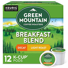 Load image into Gallery viewer, Green Mountain Keurig Decaf Coffee Breakfast Blend, 12 ct