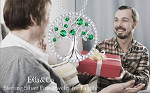 Load image into Gallery viewer, Green Emerald Jewelry May Birthstone for Women Teen Girls Birthday Gifts for Mom Wife Tree of Life Necklace Anniversary Gifts for Her Sterling Silver