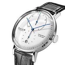 Load image into Gallery viewer, FEICE Bauhaus Watch Men's Mechanical Watch Analog Waterproof Automatic Watches for Men Casual Dress Watches with Domed Mirror Leather Bands Date -FM202