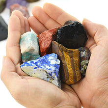 Load image into Gallery viewer, UU UNIHOM 3 lbs Bulk Rough Madagascar Stones Mix - Large 1" Natural Raw Stones Crystal for Tumbling, Cabbing, Fountain Rocks, Decoration,Polishing, Wire Wrapping, Wicca & Reiki Crystal Healing
