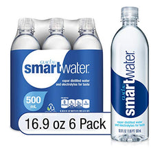 Load image into Gallery viewer, smartwater Vapor Distilled Premium Water, 16.9 Fl Oz (Pack of 6)