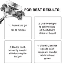 Load image into Gallery viewer, GRILLART Grill Brush and Scraper Bristle Free, 17-Inch Grill Cleaning Brush, Stainless Steel