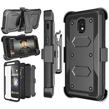 Load image into Gallery viewer, Njjex Galaxy J3 Orbit Case, For Samsung J3 2018/J3 Eclipse 2/J3 Achieve/Express Prime 3/Amp Prime 3/J3 Prime 2/J3 Emerge/J3 V 3rd Gen/J3 Aura/J3 Star Case, Holster Swivel Belt Clip Phone Cover - Black
