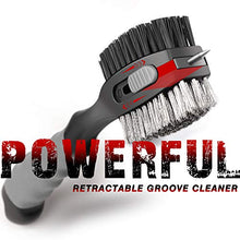 Load image into Gallery viewer, Champkey PRO Retractable Golf Club Brush - Oversized Brush Head,Soft Rubber Hand Grip & Retractable Groove Cleaner Golf Brush (Grey)