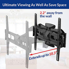 Load image into Gallery viewer, Fleximounts TV Wall Mount Bracket for Most 32-60 Inch Swivel Tilt Full Motion Articulating Long Extension LED LCD Flat Screen VESA 400x400mm