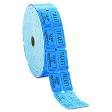Load image into Gallery viewer, INDIANA TICKET CO. Consecutively Numbered Double Ticket Roll, Blue, 2000 Tickets per Roll
