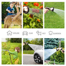 Load image into Gallery viewer, Delxo 2020 Upgrade 50FT Expandable Garden Hose Water Hose with 9-Function High-Pressure Spray Nozzle, Heavy Duty Flexible Hose, 3/4" Solid Brass Fittings Leakproof Design