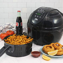 Load image into Gallery viewer, Elite Platinum EAF-1506D Electric Digital Hot Air Fryer Oil-Less Healthy Cooker Timer & Temperature Controls, 26 Recipe Cookbook, 3.5 Quart, Black