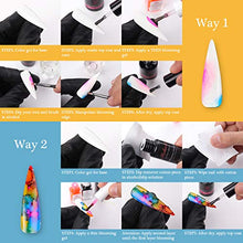 Load image into Gallery viewer, Makartt Blooming Nail Polish, Alcohol Ink Watercolor Pink Blossom Gel Nail Polish Magic Manicuring Kit Work with Transparent Red Marble Nail Vanish Young Nail Art Design,Summer 6 Colors Set