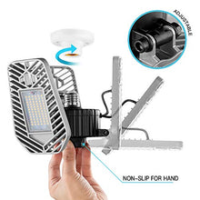 Load image into Gallery viewer, LZHOME LED Garage Lights, Deformable LED Garage Ceiling Lights 9000 Lumens, 82W CRI 80 Led Shop Lights for Garage, Adjustable Garage Lights, Led Garage Lighting (No Motion Activated) (1-Pack)