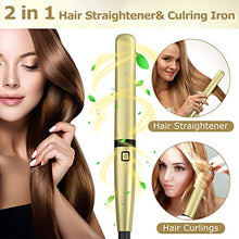 Load image into Gallery viewer, Hair Straightener Flat Iron for Hair - Ceramic Tourmaline Straightening Iron 1 inch with Digital LCD Display & 8 Adjustable Temperature Suitable for All Hair Types