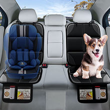 Load image into Gallery viewer, Car Seat Protector, MHO+All 2 Pack Auto Car Seat Protectors for Child Baby Car Seats - Large CarSeat Sit Savers Mat with Waterproof 600D Fabric & 2 Storage Pockets, Crash Test Approved