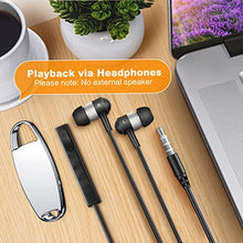 Load image into Gallery viewer, 64GB Keychain Voice Recorder, Vormooi Mini Voice Recorder for Lecture Meeting, Small Audio Recorder with Triple Noise Reduction and Fast Forward Rewind