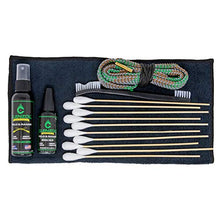 Load image into Gallery viewer, CLENZOIL Field & Range Pistol & Rifle Essentials Gun Cleaning Kit | CLP Spray & Oiler with Boresnake | Clean, Lubricate & Protect | Nylon Brush, Bore Swabs & Microfiber (40 Caliber | 10mm)
