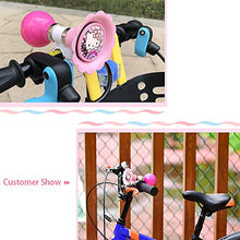 Load image into Gallery viewer, Kids Bike Horn Bell,Bicycle Metal Squeeze Horn Bike Accessories Handlebar Ring Horn for Girls or Boys (hello kitty)