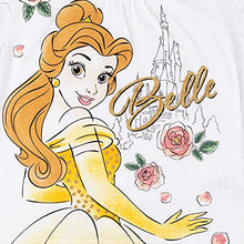 Load image into Gallery viewer, Disney Princess Belle Toddler Girls T-Shirt Tutu Skirt Scrunchy Set Yellow/White 4T