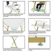 Load image into Gallery viewer, Mr IRONSTONE L-Shaped Desk 50.8" Computer Corner Desk, Home Gaming Desk, Office Writing Workstation with Large Monitor Stand, Space-Saving, Easy to Assemble(Laminate Marble)