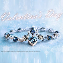 Load image into Gallery viewer, RONLLNA Bracelet for Women Birthstone Charm Eternal Love Crystal Jewelry for Women Girl (Love Heart Bracelet)