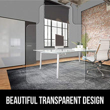 Load image into Gallery viewer, Gorilla Grip Premium Polycarbonate Studded Chair Mat for Carpeted Floor, 48x36, Heavy Duty, Easy Glide Transparent Mats for Chairs, Good for Desks, Office and Home, Protects Floors, with Lip, Clear