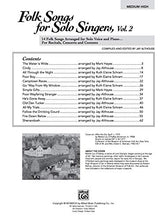 Load image into Gallery viewer, Folk Songs for Solo Singers, Vol 2: 14 Folk Songs Arranged for Solo Voice and Piano for Recitals, Concerts, and Contests (Medium High Voice), Book & CD