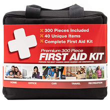 Load image into Gallery viewer, M2 BASICS 300 Piece (40 Unique Items) First Aid Kit | Free First Aid Guide | Emergency Medical Supply | for Home, Office, Outdoors, Car, Survival, Workplace