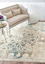 Load image into Gallery viewer, 6495 Distressed Cream 5 x 7 Area Rug Carpet Large