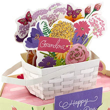 Load image into Gallery viewer, Hallmark Pop Up Mothers Day Card for Grandma (Displayable Basket of Flowers),Model Number: 599MBC2064