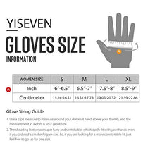 Load image into Gallery viewer, YISEVEN Womens Winter Sheepskin Shearling Leather Gloves Mittens Wool Cuffs Driving Heated Warm Thick Fur sherpa Lined Merino Soft Wool Lining Furry for Cold Weather Driving Work Gifts, Ivory White M