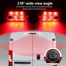 Load image into Gallery viewer, Videosystem Rear View Camera Backup Camera Replacement for Chevy Express GMC Savana Cargo Van Transporter/Savana Explorer 2003-2018 Year Third Brake Light, with Roof Top Mount