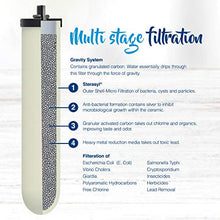 Load image into Gallery viewer, British Berkefeld 2.24 Gallon Gravity-Fed Water Filter System- Stainless Steel with 2x ATC Super Sterasyl Candle Filters
