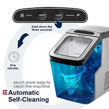 Load image into Gallery viewer, Euhomy Nugget Ice Maker Countertop, Ice Maker 26lb/Day, Self-Cleaning & Auto Water Refill Pellet ice Maker, Sonic Ice Maker for Home/Kitchen/Office.