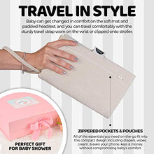 Load image into Gallery viewer, MoBaby Portable Changing Pad, Luxurious Soft-as-Suede Change Clutch, Oeko-TEX Certified, Machine Washable, Chic & Cushioned for Baby, Infant, Newborn, Cream Color