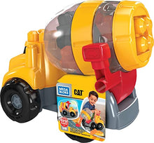 Load image into Gallery viewer, Mega Bloks CAT Cement Mixer with Big Building Blocks, Buildng Toys for Toddlers (9 Pieces)