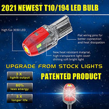 Load image into Gallery viewer, Alla Lighting W2.1x9.5d Base Mini T10 Wedge 2825 168 194 LED Bulbs SMD Super Bright 6000K White Interior Map/Dome/Trunk/Glove Box/License Plate Lights W5W 161 175