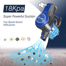 Load image into Gallery viewer, NEQUARE Cordless Vacuum Cleaner 18KPa Super Suction Pet Hair Eraser 4 in 1 Cordless Stick Vacuum Convenient& Easy Empty Dirt Bin 35Min Long-Lasting Lightweight& Versatile with Multiple Brush for Home