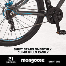 Load image into Gallery viewer, Mongoose Impasse HD Mens Mountain Bike, 18-inch Frame, 29-inch Wheels, Disc Brakes, Charcoal