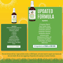 Load image into Gallery viewer, Probiotics for Women Men & Kids | USDA Organic Probiotics for Skin Care Health | Topical Probiotic Spray | Topical Skincare Support Supplement | Vegan | Non-GMO | Gluten Free | 4 Fl Oz